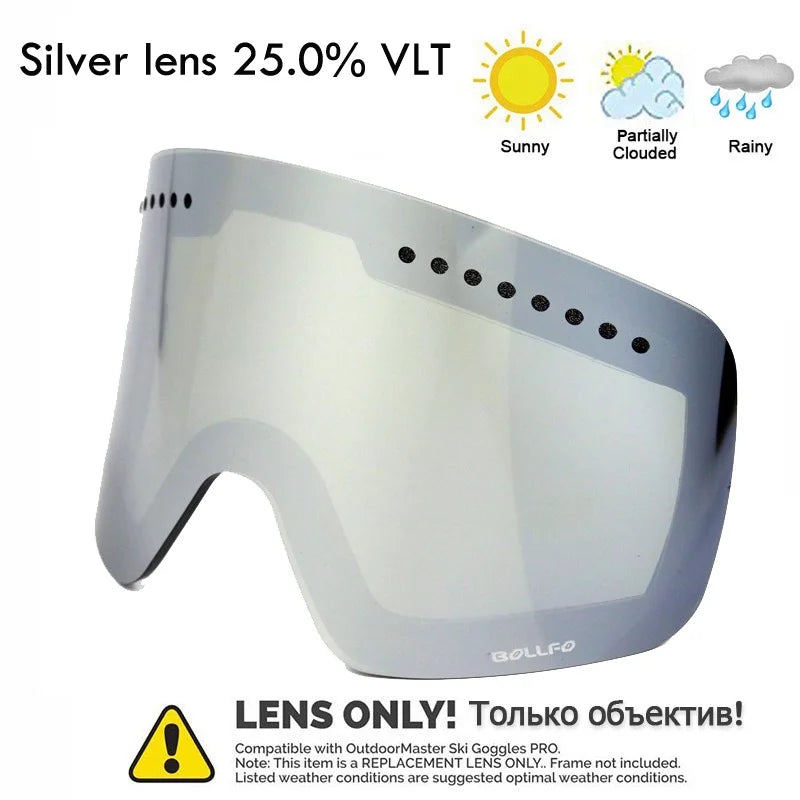 Ski Glasses For Skiing Double Lens Magnetic Mountaineering Glasses UV400 Anti-fog Ski Goggles Men Women Snowmobile Mask