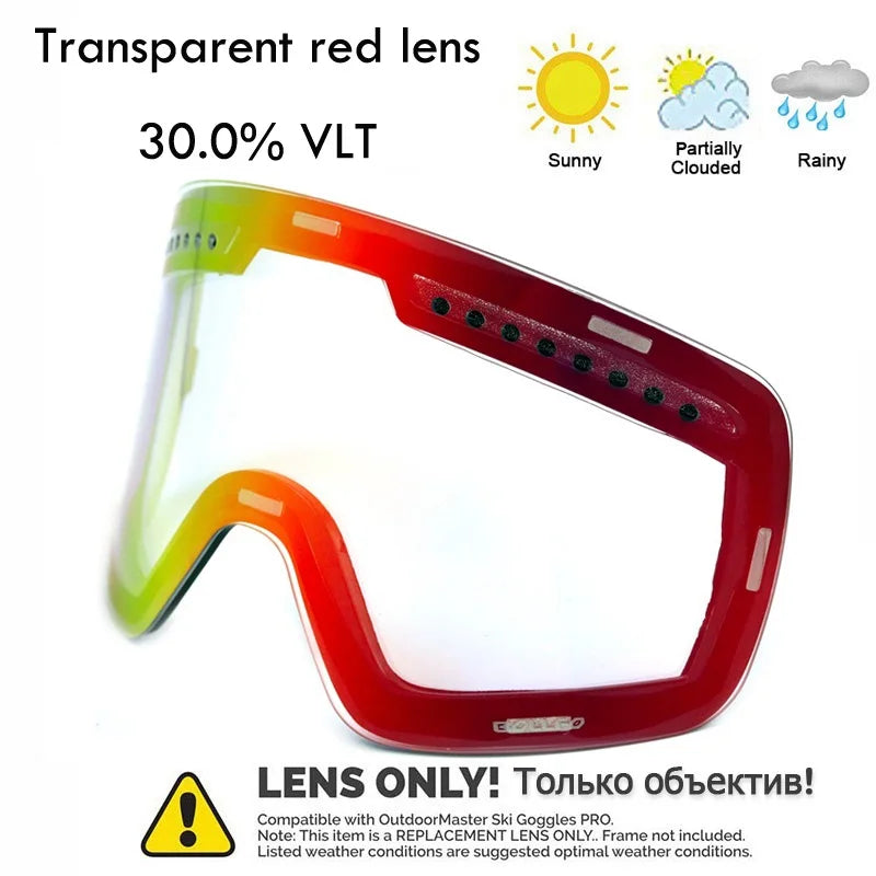 Ski Glasses For Skiing Double Lens Magnetic Mountaineering Glasses UV400 Anti-fog Ski Goggles Men Women Snowmobile Mask