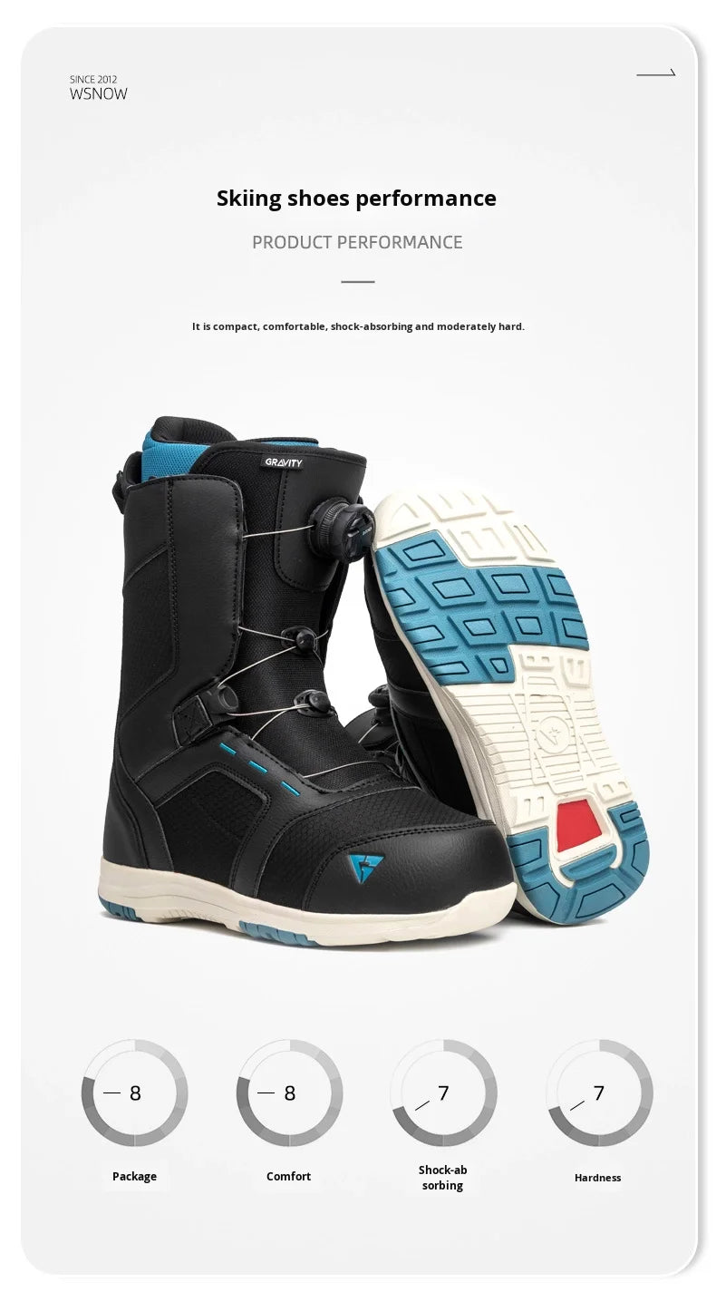 Atop Quick-Fit Steel Lace Buckle Snowboard Footwear Waterproof Wear-Resistant All-Mountain Comfortable Warm Snowboard Boots