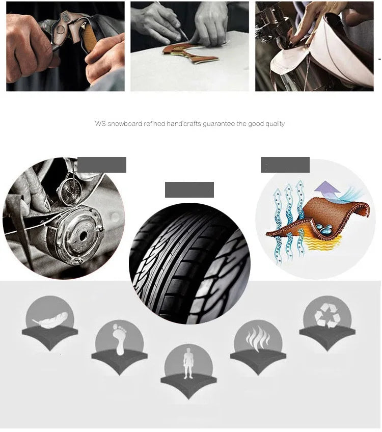 Custom Adult Winter Warm and Waterproof Snowboard Boot Outdoor Sports Snowboarding Shoes