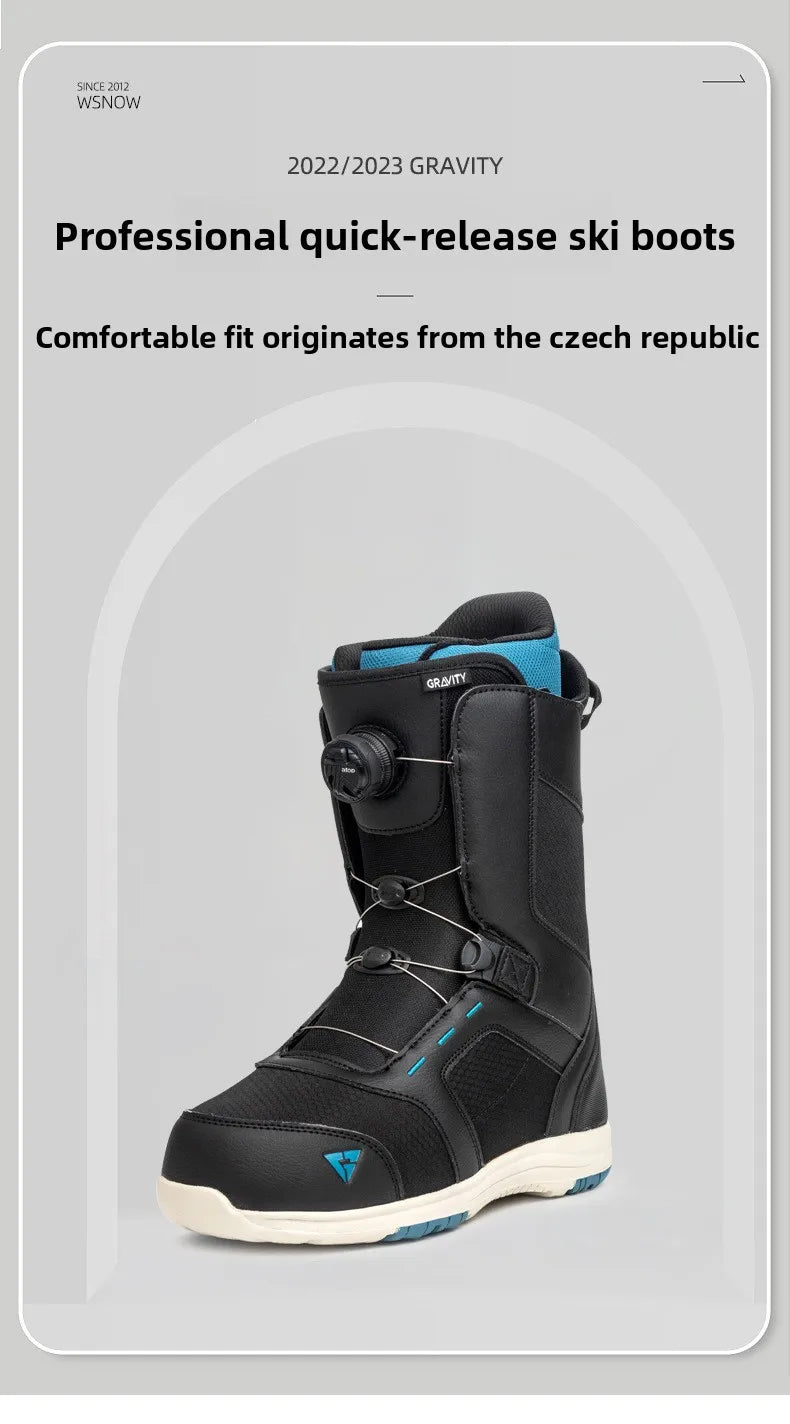 Atop Quick-Fit Steel Lace Buckle Snowboard Footwear Waterproof Wear-Resistant All-Mountain Comfortable Warm Snowboard Boots