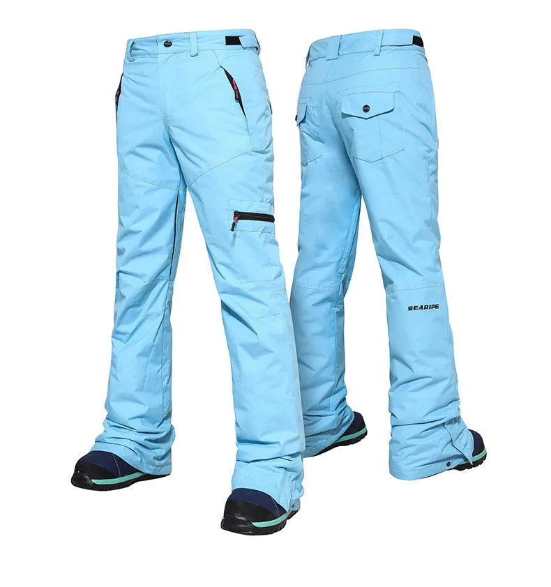 2024 New Ski Pants Women Pants Overalls Windproof Waterproof Ski Suits Men Mountain Snowboard Outdoor Hiking Ski Loose Trousers