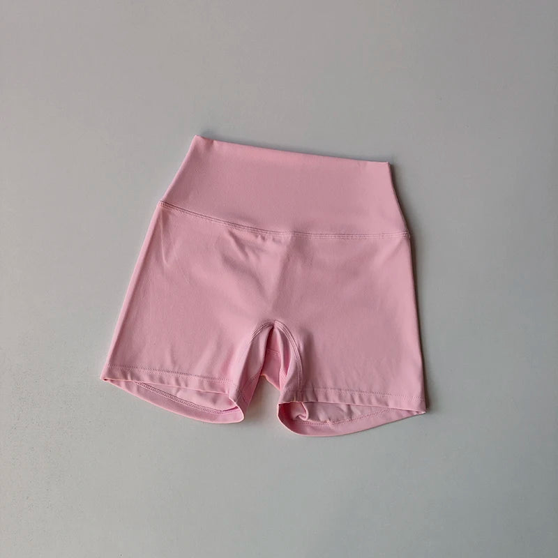 Yoga Gym Set Halter Top Set Yoga High Waist Shorts Set Backless Tights Bra Vest Seamless Stretch Ribbed Buttocks Lift Shorts Set