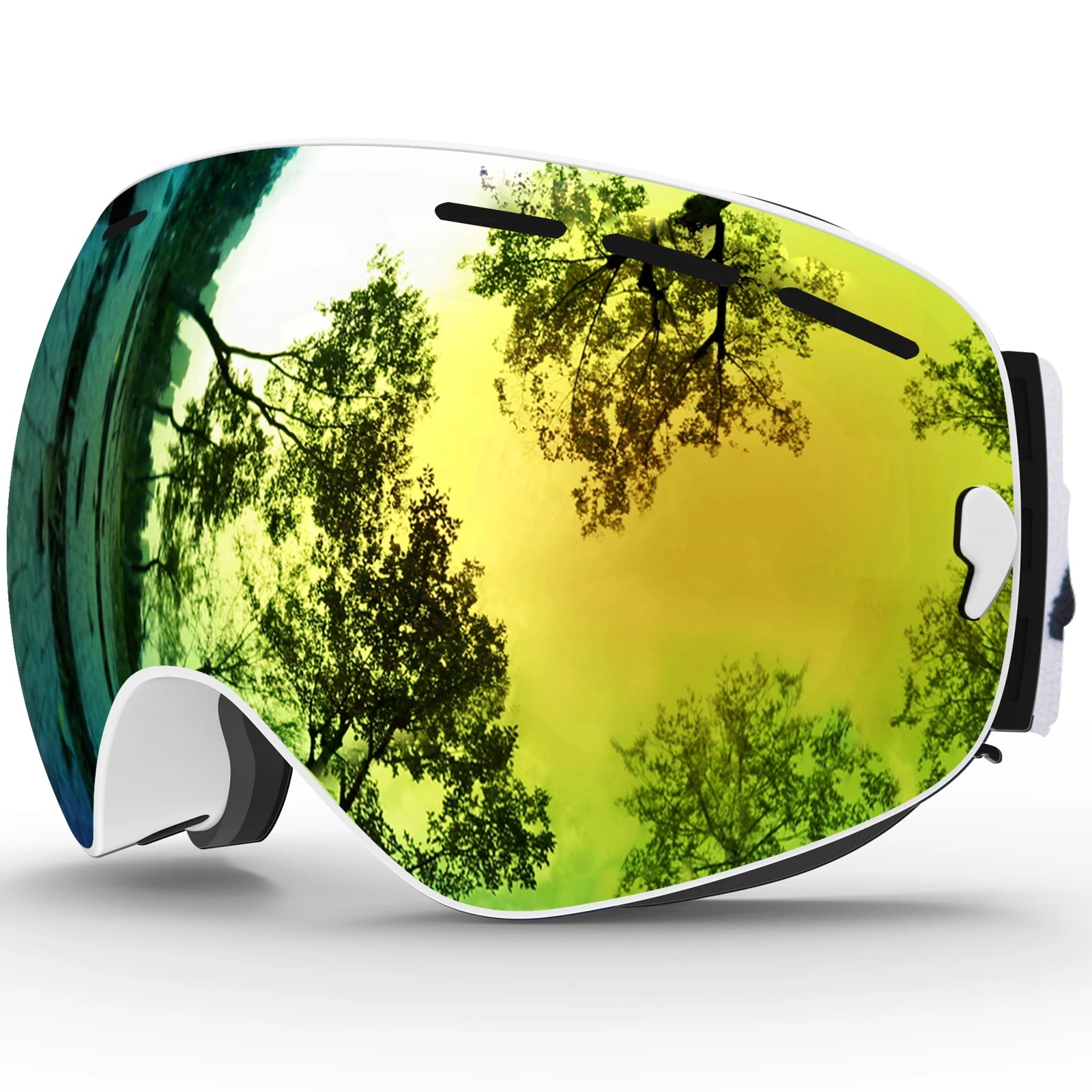 Ski Goggles,Winter Snow Sports Goggles with Anti-fog UV Protection for Men Women Youth Interchangeable Lens - Premium Goggles