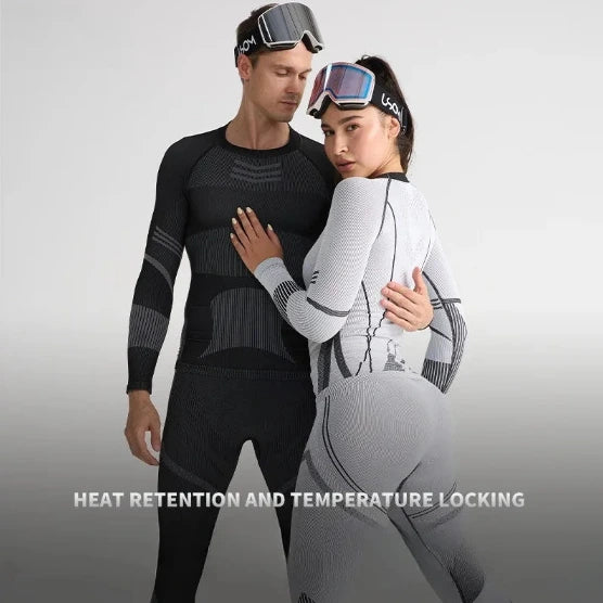 Ski Base Layer Set Men Women Thermal Quick Dry Moisture Wicking Compression Wear Winter Sports Outdoor Underwear Tops Bottoms
