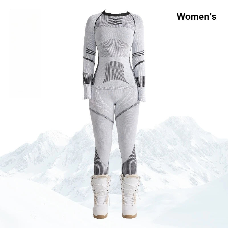 Ski Base Layer Set Men Women Thermal Quick Dry Moisture Wicking Compression Wear Winter Sports Outdoor Underwear Tops Bottoms