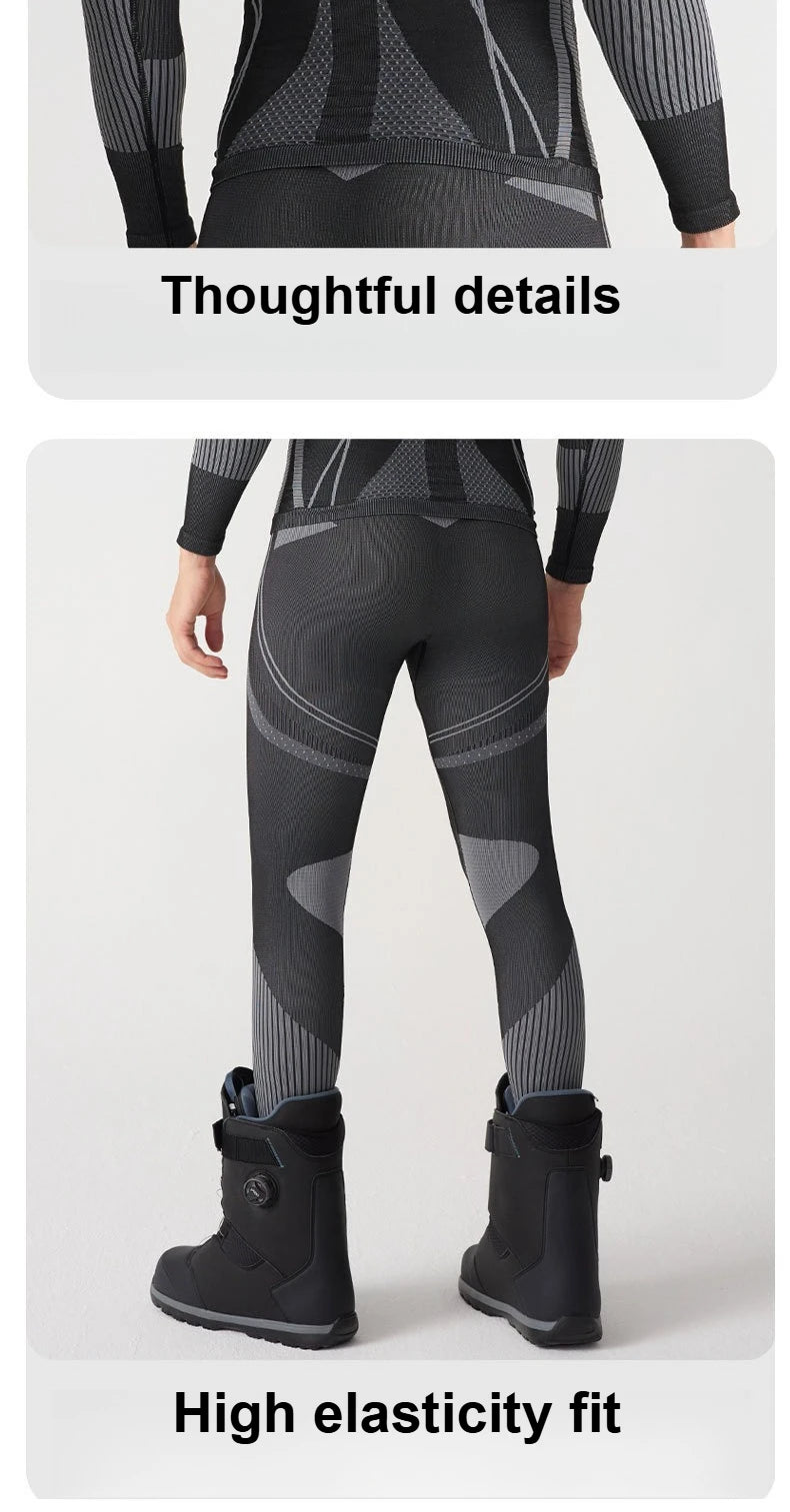 Ski Base Layer Set Men Women Thermal Quick Dry Moisture Wicking Compression Wear Winter Sports Outdoor Underwear Tops Bottoms