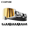 Kapvoe Snow Goggles Ski Snowboarding Skiing Mask for Men Women Anti-Fog Lens Kit UV400 Protection Snowmobile Glasses Motorcycle
