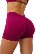Short Gym Woman V Waist High Waist Fitness Training Yoga Clothing Running Butt Lifting Workout Leggings Cycling Sports Shorts