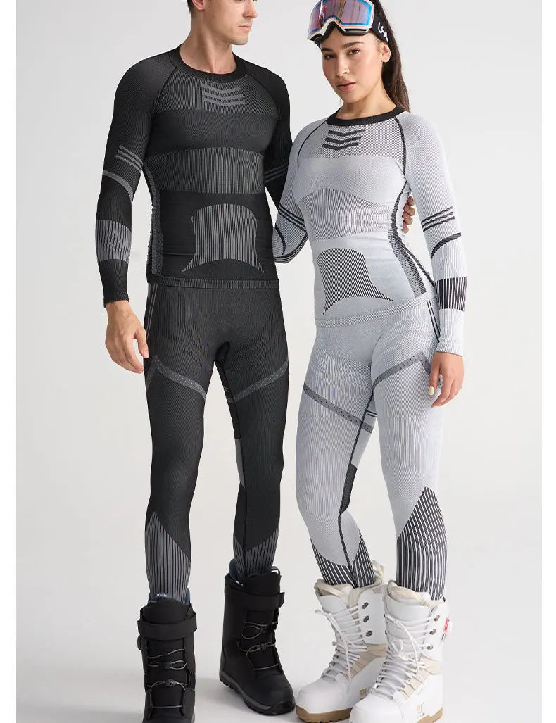 Ski Base Layer Set Men Women Thermal Quick Dry Moisture Wicking Compression Wear Winter Sports Outdoor Underwear Tops Bottoms