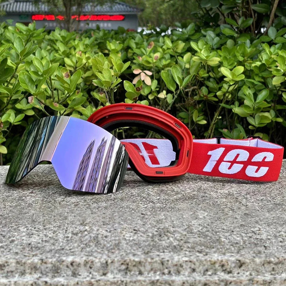 New Double Layer Magnetic Ski Goggles Polarized Lens Skiing Anti-fog UV400 Snowboard Goggles Men Women Ski Glasses Eyewear