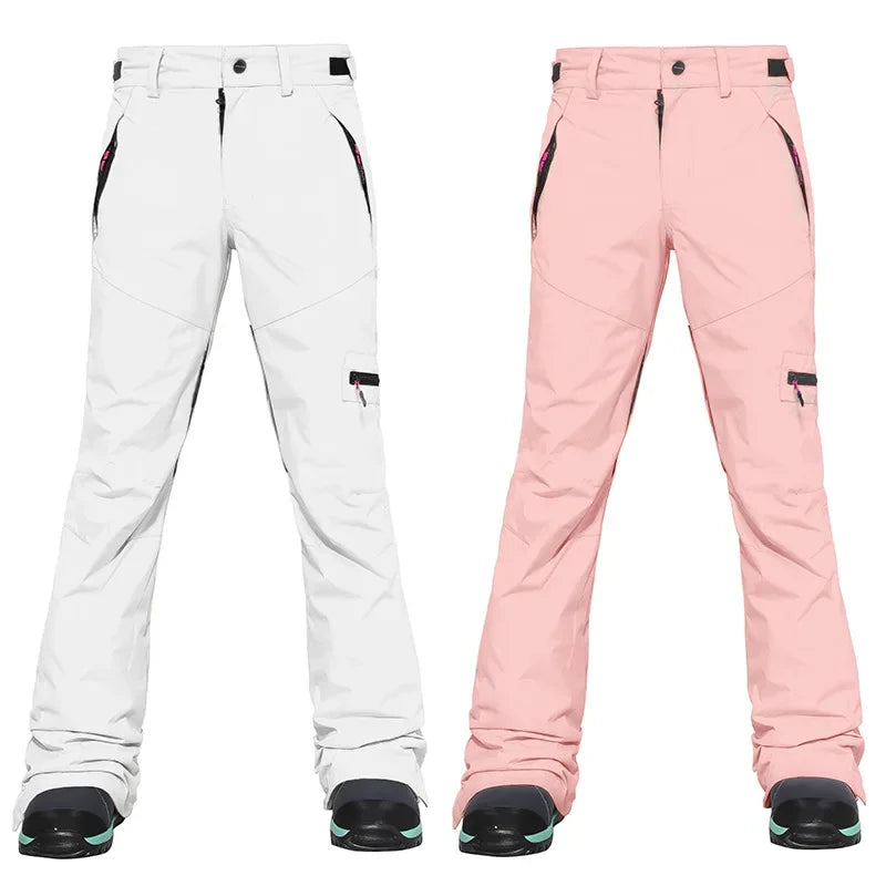 2024 New Ski Pants Women Pants Overalls Windproof Waterproof Ski Suits Men Mountain Snowboard Outdoor Hiking Ski Loose Trousers