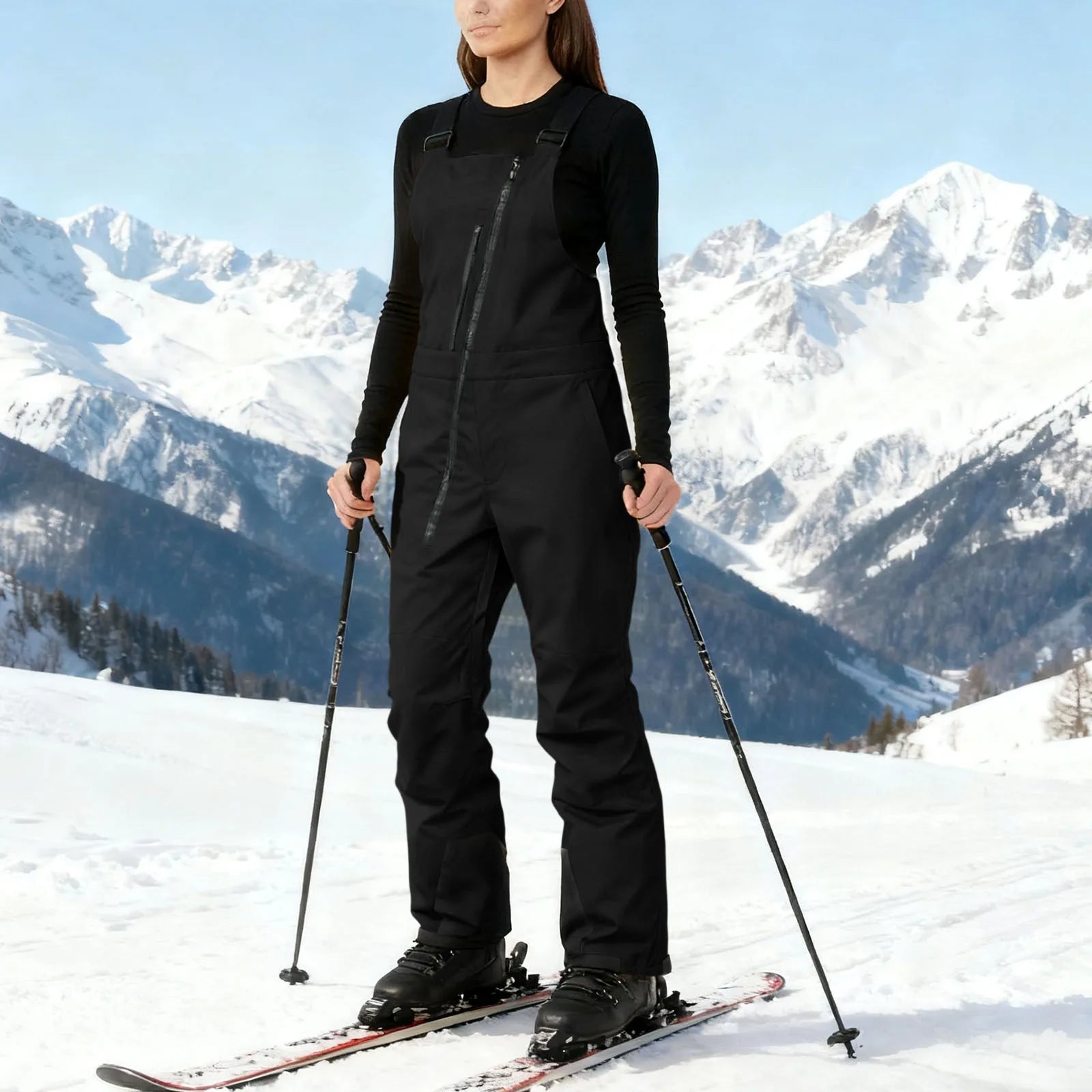 Graphene Heating Ski Pants Waterproof Oxford Cloth Unisex Regenerated Cellulose Fiber Warmth Winter Sports Outdoor Gear