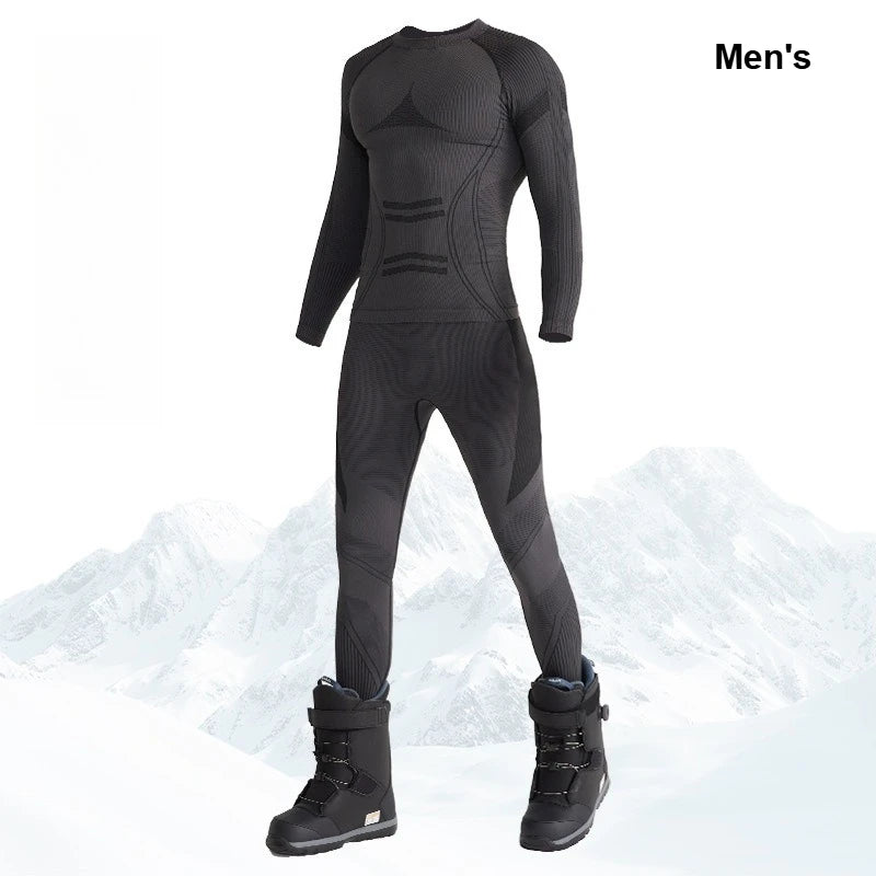 Ski Base Layer Set Men Women Thermal Quick Dry Moisture Wicking Compression Wear Winter Sports Outdoor Underwear Tops Bottoms