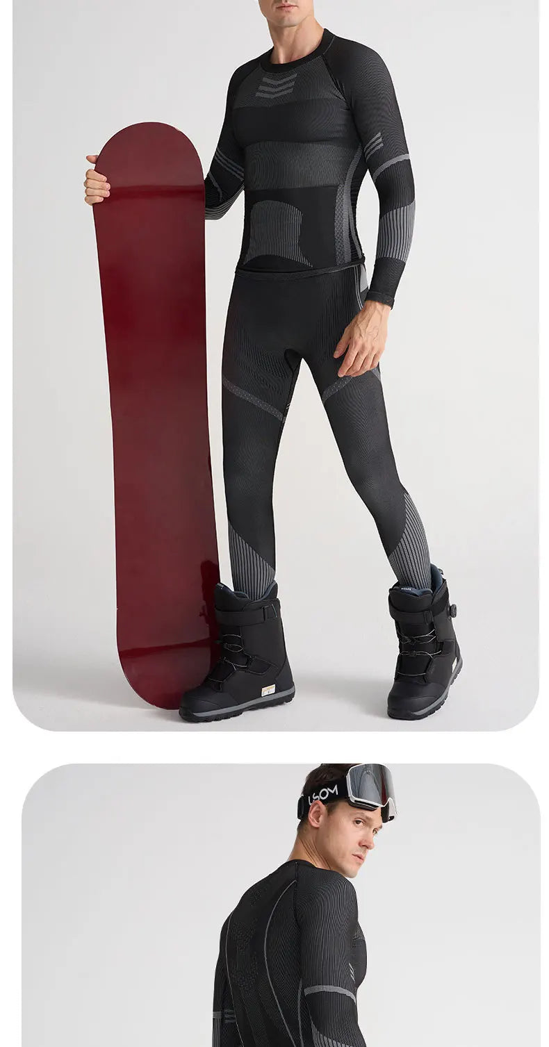 Ski Base Layer Set Men Women Thermal Quick Dry Moisture Wicking Compression Wear Winter Sports Outdoor Underwear Tops Bottoms