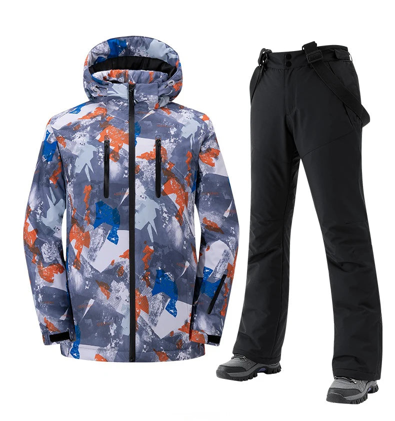 Men's and women's snowwear waterproof ski suit Snowboard suit Outdoor wear Winter jacket Winter couples sports warm ski suit