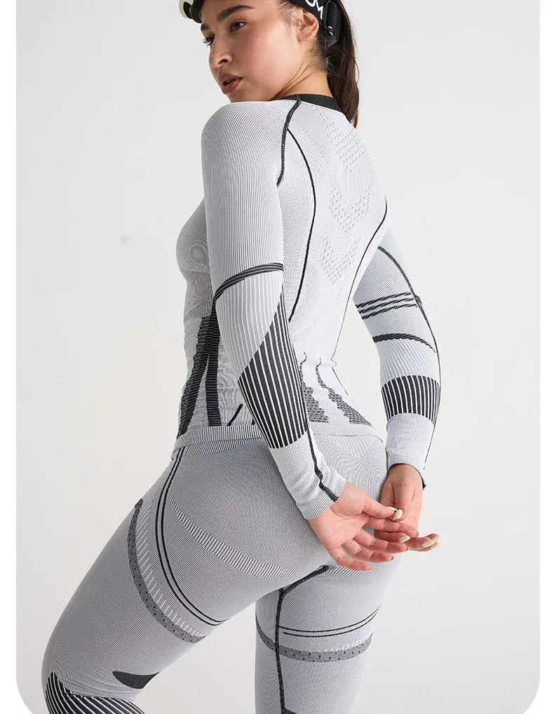 Ski Base Layer Set Men Women Thermal Quick Dry Moisture Wicking Compression Wear Winter Sports Outdoor Underwear Tops Bottoms