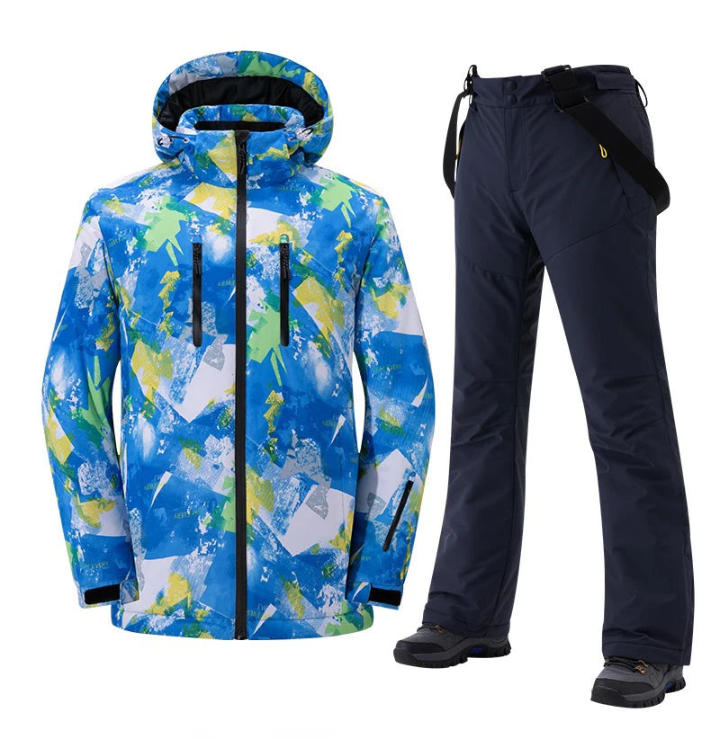 Men's and women's snowwear waterproof ski suit Snowboard suit Outdoor wear Winter jacket Winter couples sports warm ski suit