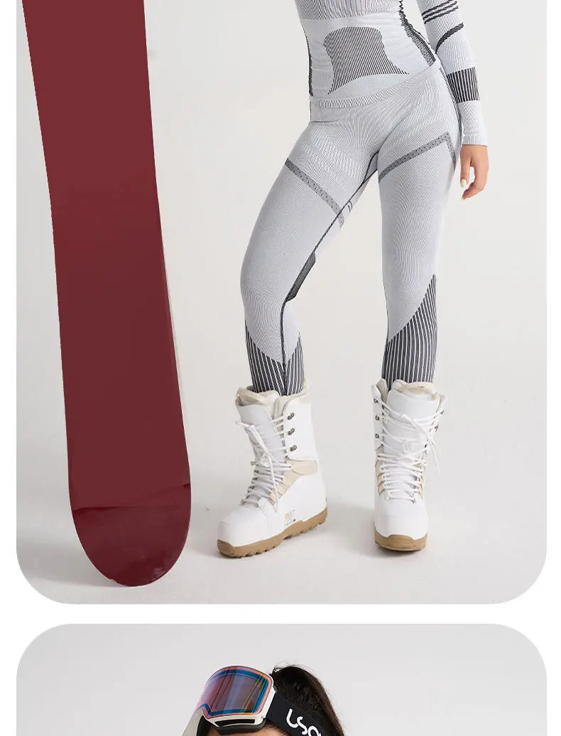 Ski Base Layer Set Men Women Thermal Quick Dry Moisture Wicking Compression Wear Winter Sports Outdoor Underwear Tops Bottoms