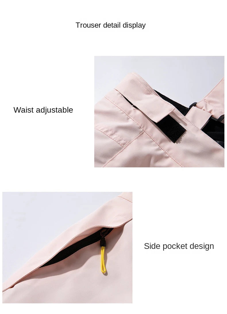 Men's and women's snowwear waterproof ski suit Snowboard suit Outdoor wear Winter jacket Winter couples sports warm ski suit