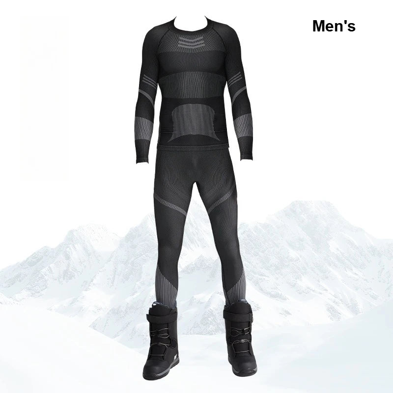 Ski Base Layer Set Men Women Thermal Quick Dry Moisture Wicking Compression Wear Winter Sports Outdoor Underwear Tops Bottoms