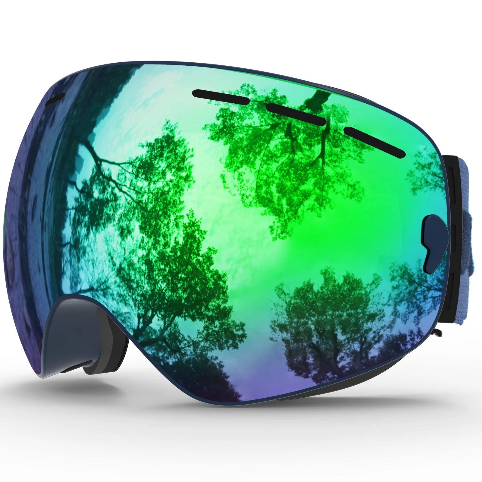 Ski Goggles,Winter Snow Sports Goggles with Anti-fog UV Protection for Men Women Youth Interchangeable Lens - Premium Goggles