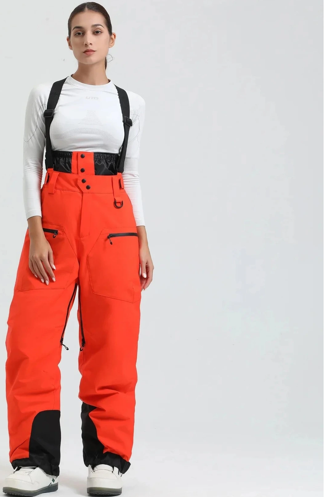 New Ski Pant Solid Snow  Women Windproof Waterproof Snow Pants Warm Breathable Thickened Winter Outdoor Snowboarding Trousers