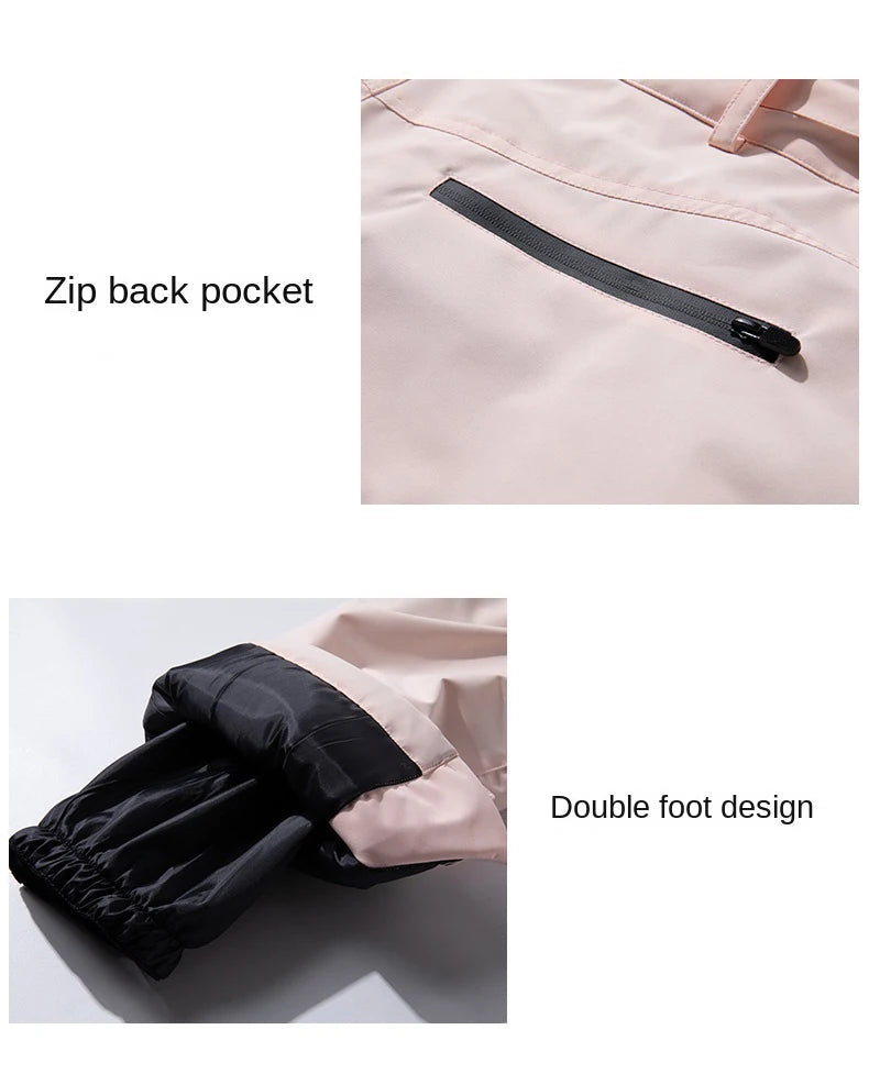 Men's and women's snowwear waterproof ski suit Snowboard suit Outdoor wear Winter jacket Winter couples sports warm ski suit