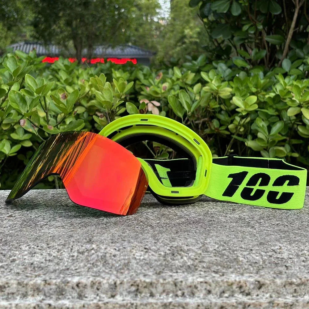 New Double Layer Magnetic Ski Goggles Polarized Lens Skiing Anti-fog UV400 Snowboard Goggles Men Women Ski Glasses Eyewear