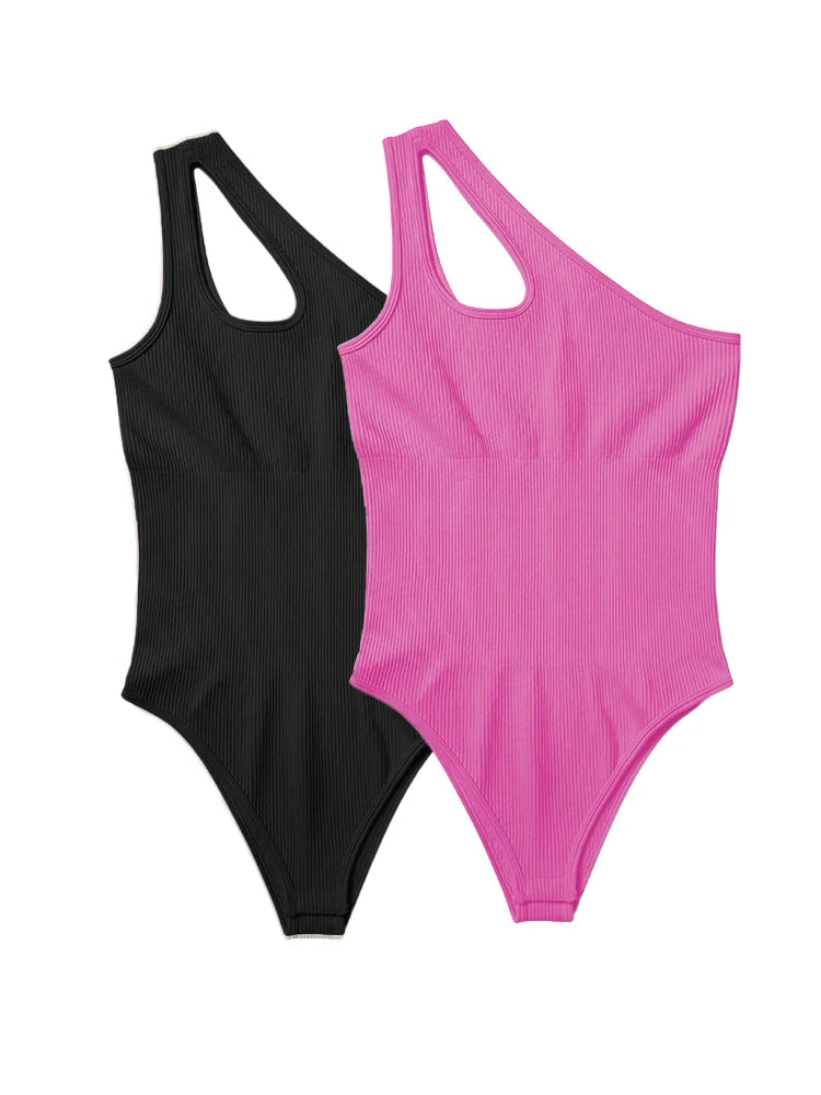 Women's Yoga Bodysuit Solid Color Sleeveless Sexy Fitness Workout