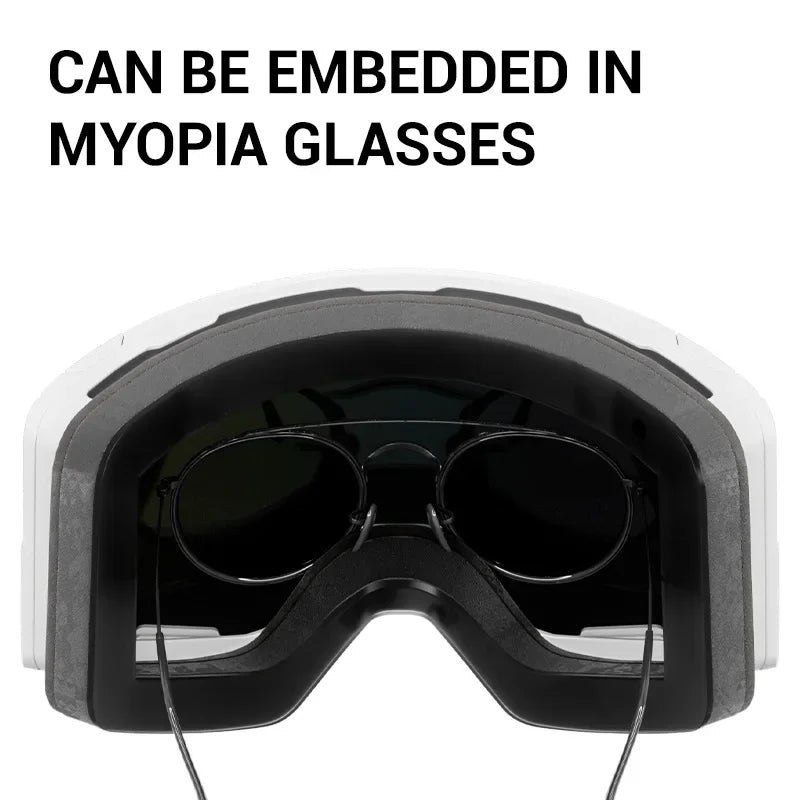 Kapvoe Snow Goggles Ski Snowboarding Skiing Mask for Men Women Anti-Fog Lens Kit UV400 Protection Snowmobile Glasses Motorcycle