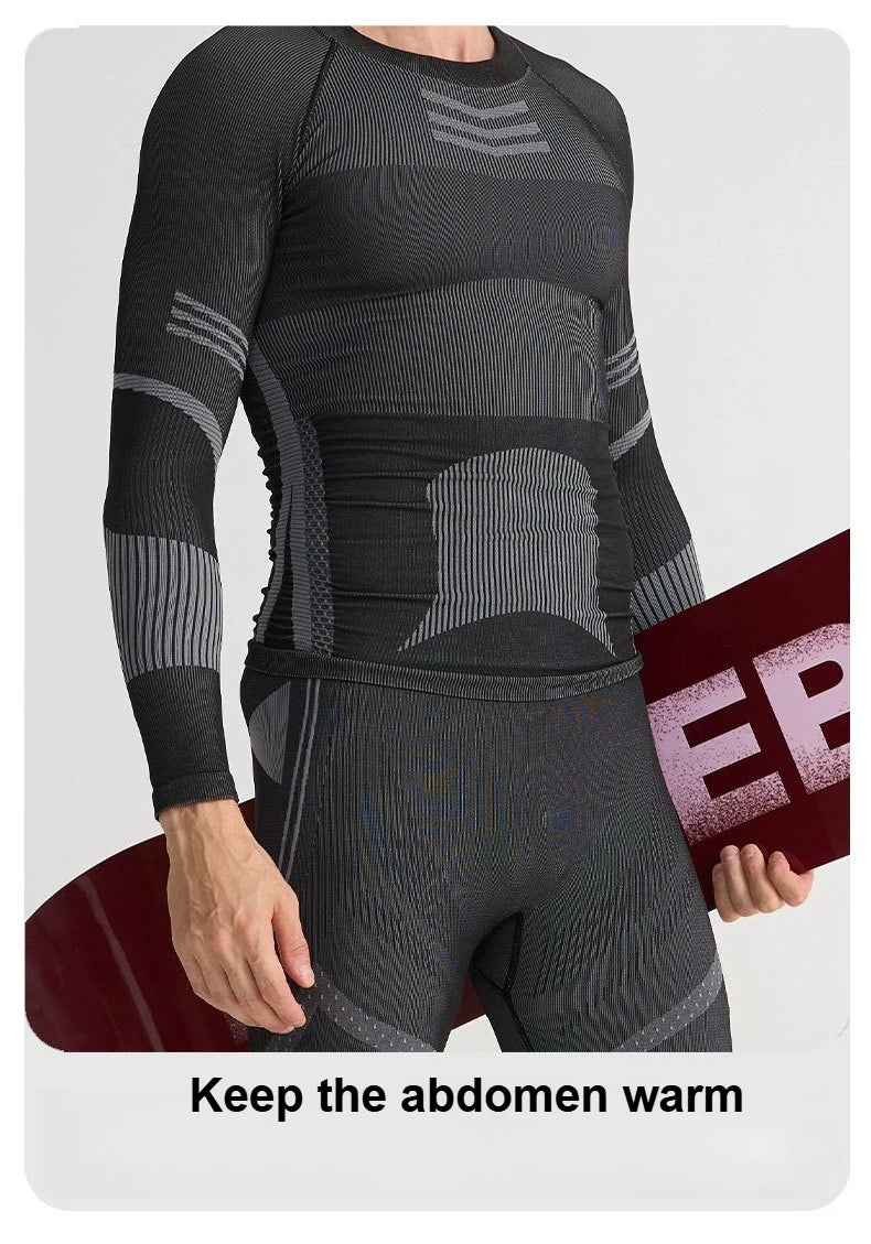 Ski Base Layer Set Men Women Thermal Quick Dry Moisture Wicking Compression Wear Winter Sports Outdoor Underwear Tops Bottoms