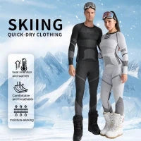 Ski Base Layer Set Men Women Thermal Quick Dry Moisture Wicking Compression Wear Winter Sports Outdoor Underwear Tops Bottoms