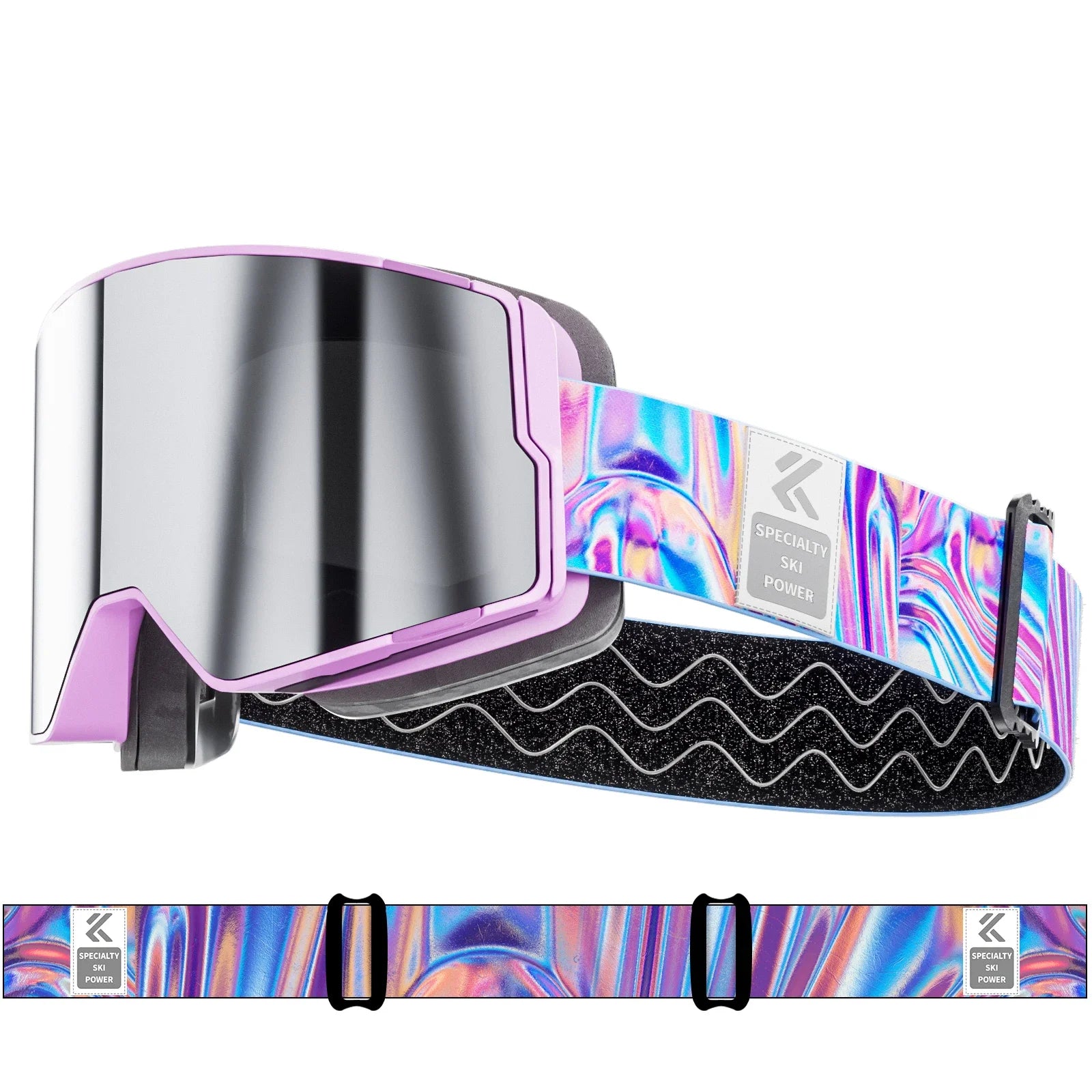 Kapvoe Snow Goggles Ski Snowboarding Skiing Mask for Men Women Anti-Fog Lens Kit UV400 Protection Snowmobile Glasses Motorcycle