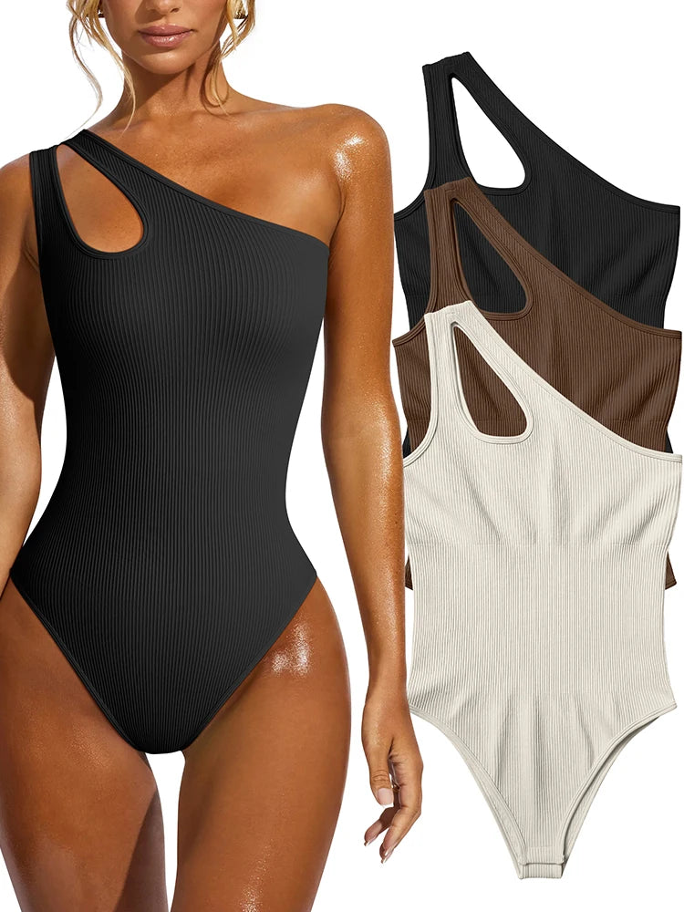 Women's Yoga Bodysuit Solid Color Sleeveless Sexy Fitness Workout
