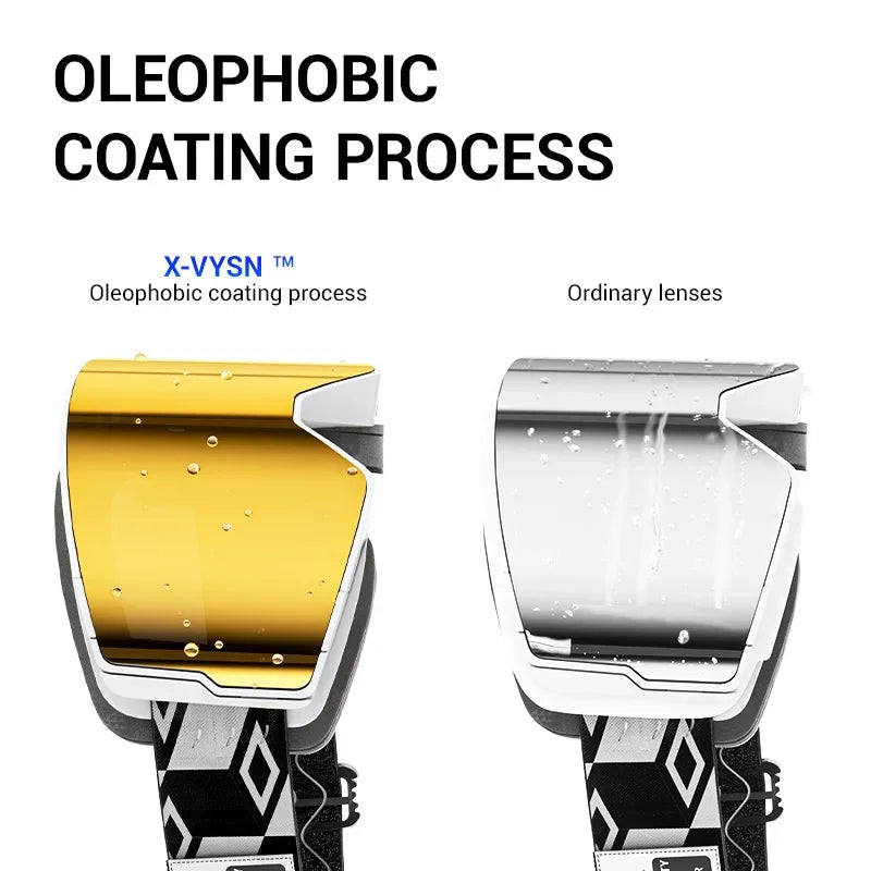 Kapvoe Snow Goggles Ski Snowboarding Skiing Mask for Men Women Anti-Fog Lens Kit UV400 Protection Snowmobile Glasses Motorcycle