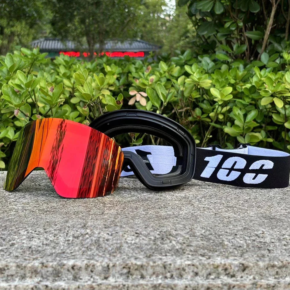 New Double Layer Magnetic Ski Goggles Polarized Lens Skiing Anti-fog UV400 Snowboard Goggles Men Women Ski Glasses Eyewear