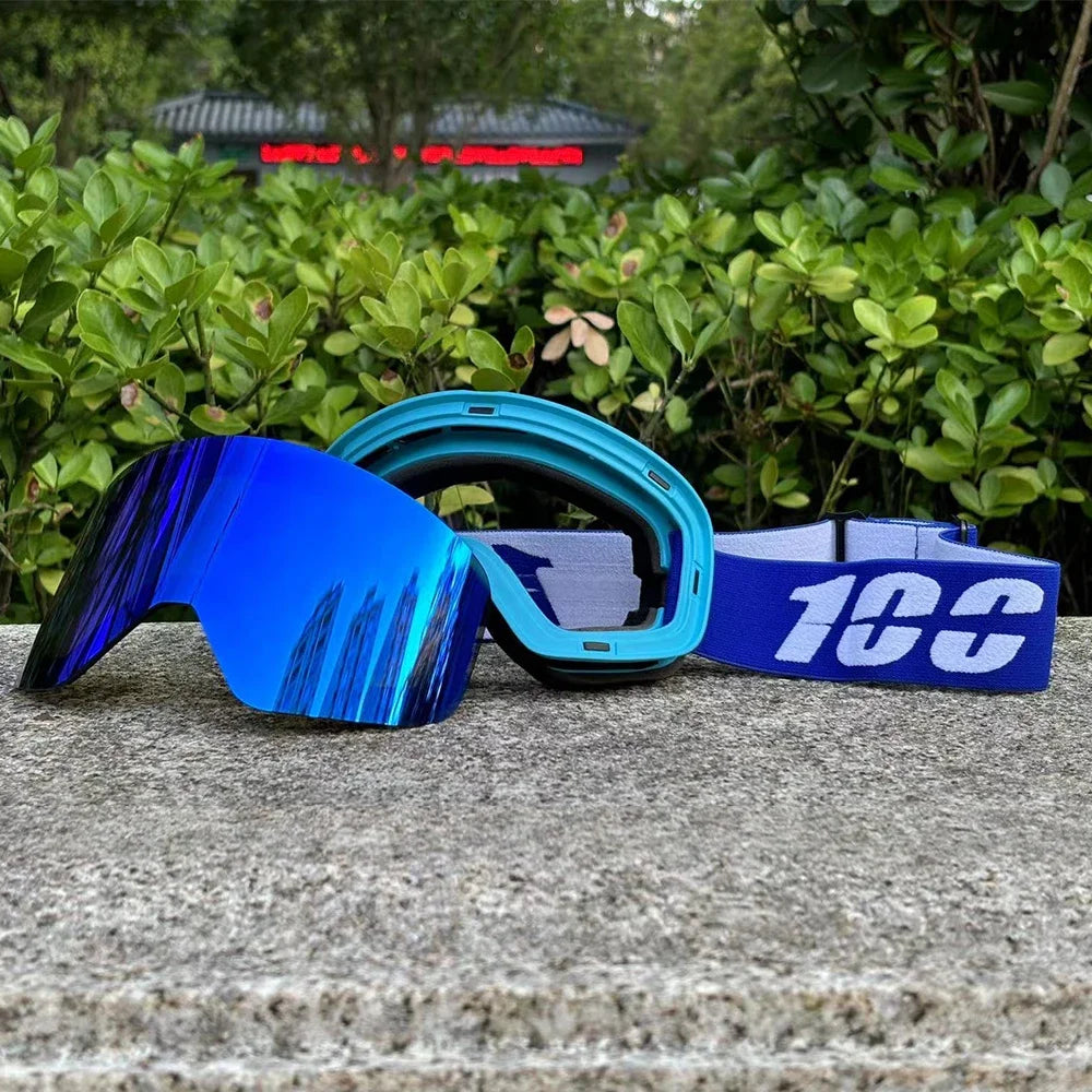 New Double Layer Magnetic Ski Goggles Polarized Lens Skiing Anti-fog UV400 Snowboard Goggles Men Women Ski Glasses Eyewear