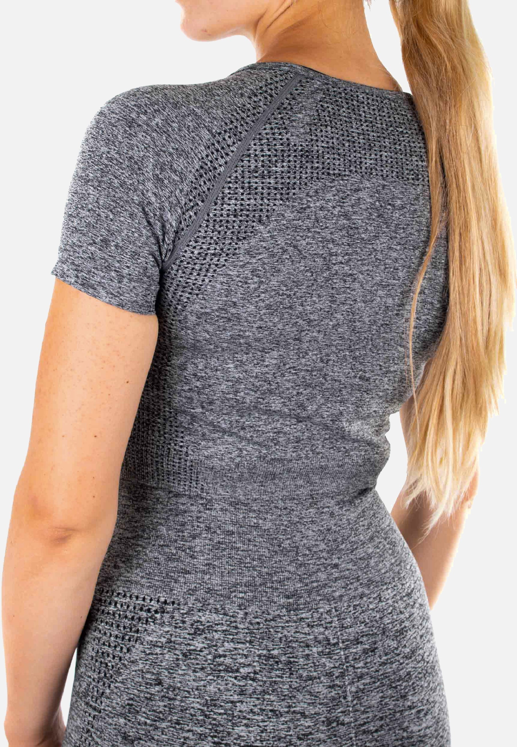 Crop Top Dynamic - grey - Damen