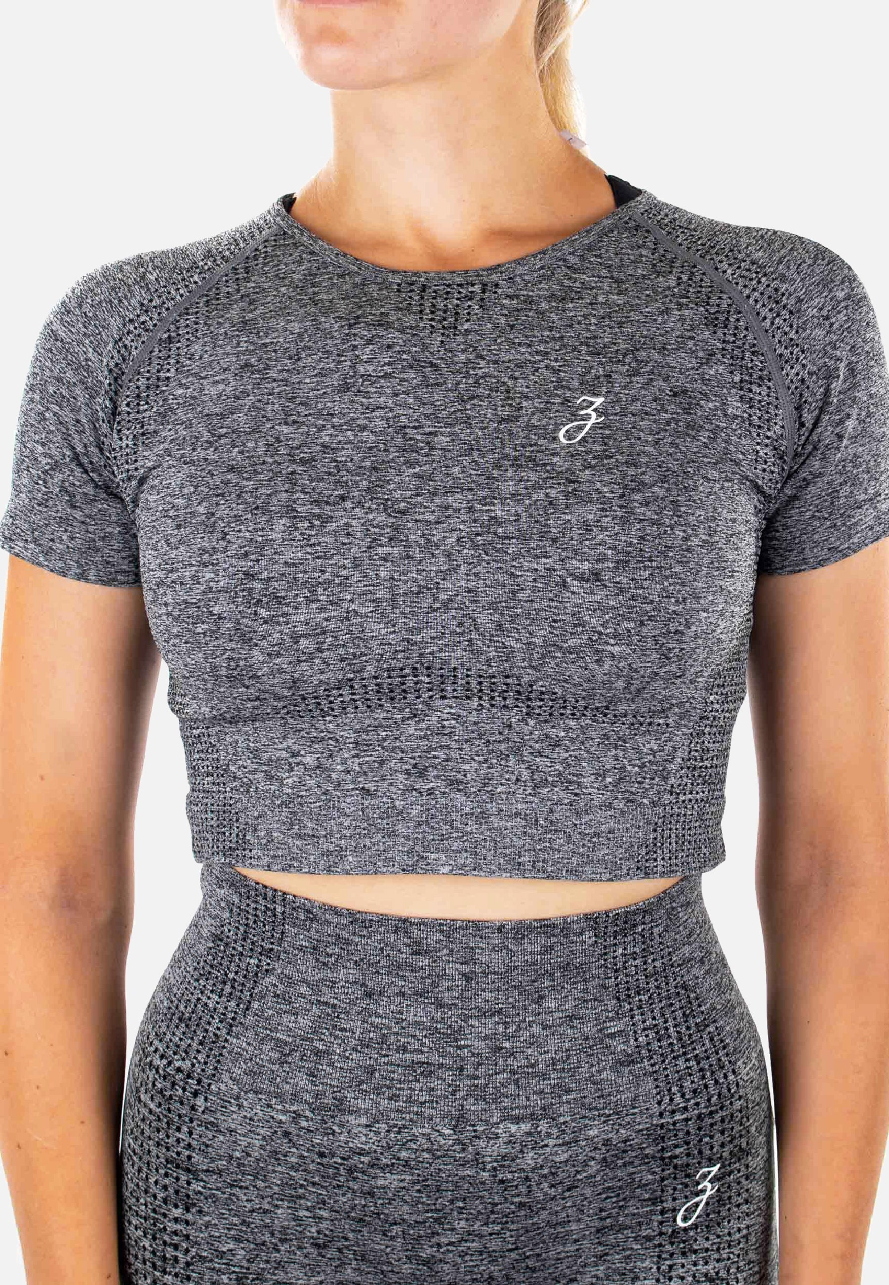 Crop Top Dynamic - grey - Damen