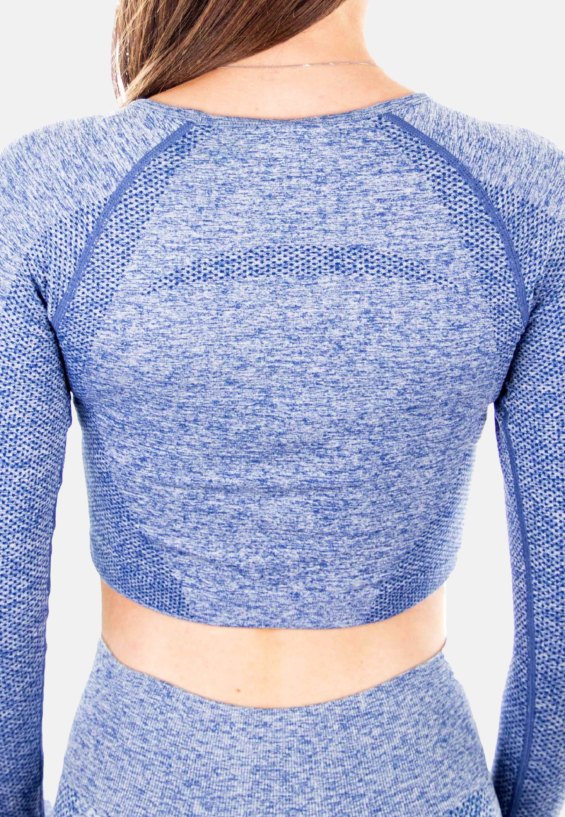 Crop Sleeve Dynamic - blue - Damen Women Sports bra