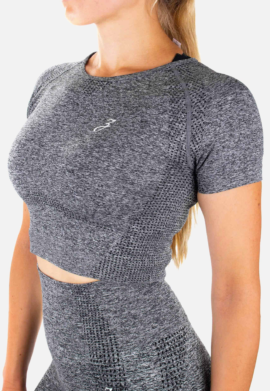 Crop Top Dynamic - grey - Damen