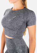 Crop Top Dynamic - grey - Damen
